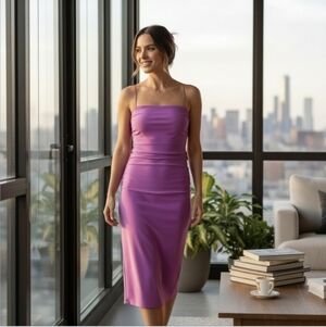 Elegant Purple Women's Dress